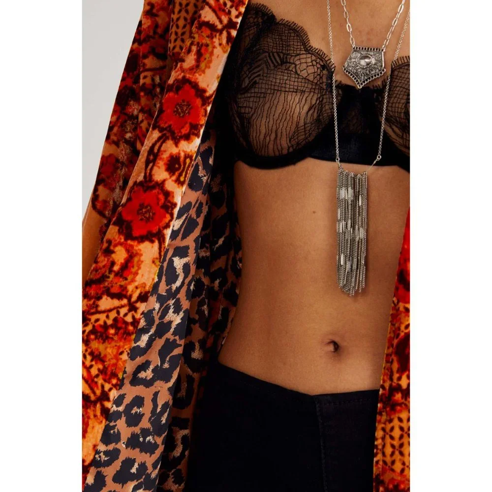 NWT Free People Mirabella Duster / Citron Combo - Picture 4 of 9